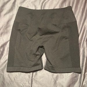 Black Amazon biker scrunch shorts